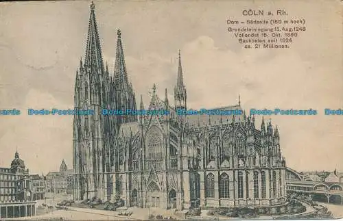 R038578 Coln a. Rhein. Dom. Sudseite. Heiss. B. Hopkins