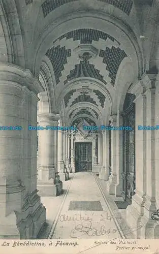 R039622 La Benedictine a Fecamp. Besuchereintritt Hauptportier. 1903