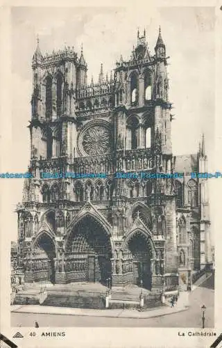 R039279 Amiens. Die Kathedrale. Photomechanik. Nr. 40