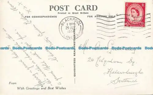 R039312 Andersons Claremont Hotel. 270 Nordpromenade. Blackpool. RP. 1958