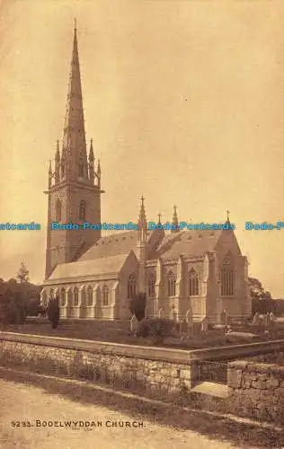 R039676 Bodelwyddan Kirche. Photochrom. Sepiatone. Nr. 9293