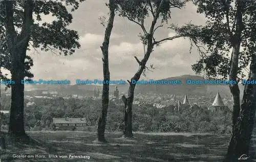 R039338 Goslar am Harz. Blick vom Petersberg. LUX. 1961