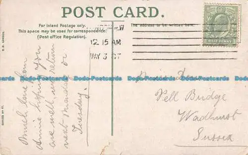 R039703 The Duck Keepers Cottage. St. James Park. 1907