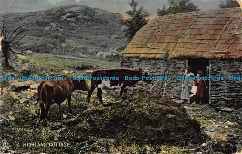 R039724 Ein Highland Cottage. Tuck. Rapholette. 1908