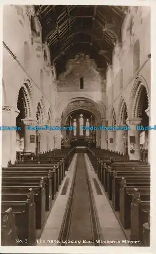 R039360 Das Schiff. Blick nach Osten. Wimborne Minster. RP