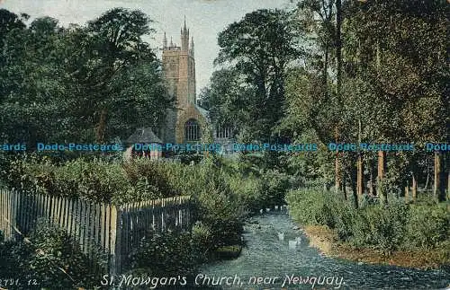 R039367 St. Mawgans Church nr Newquay. Hartmann. 1903