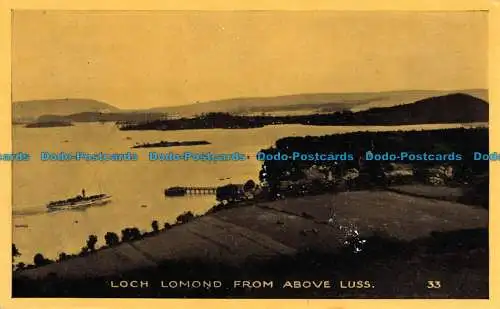 R039741 Loch Lomond von oben Luss. Nr. 33