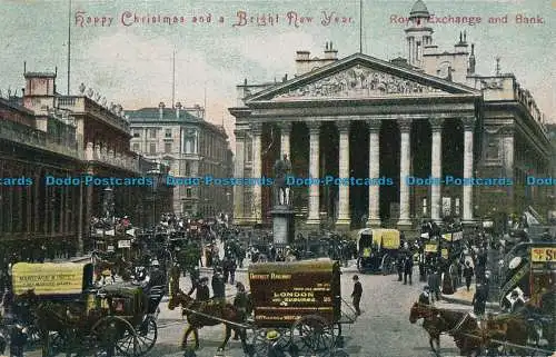 R0393 Weihnachtsgrüße. Royal Exchange und Bank