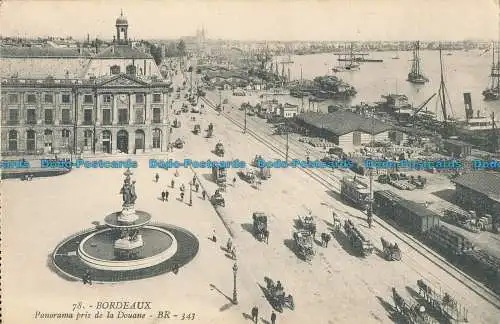 R039834 Bordeaux. Panorama vom Zoll. BR. Nr. 78. 1911