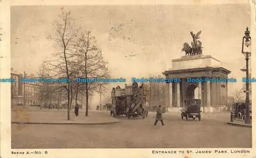 R039846 Eingang zum St. James Park. London. Serie A. Nr. 6. 1924