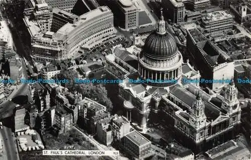 R040777 St. Pauls Kathedrale. London. Luftaufnahme. RP. 1961