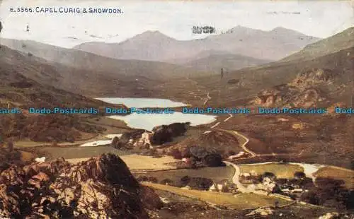 R039904 Capel Curig und Snowdon. Photochrom. Celesque. Nr. E.5366. 1926