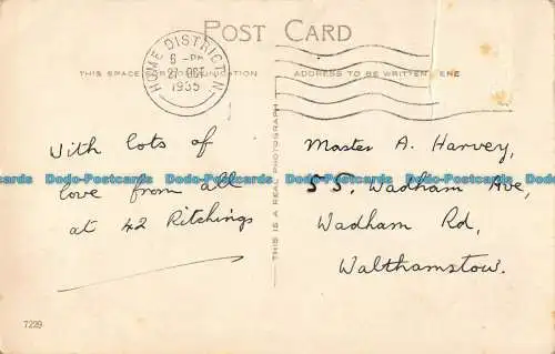 R039935 Grußpostkarte. Zur Begrüßung Ihres 3. Geburtstages. Ein Junge und ein Hund. RP. 1935