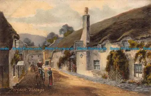 R039946 Porlock Village. Wert ist