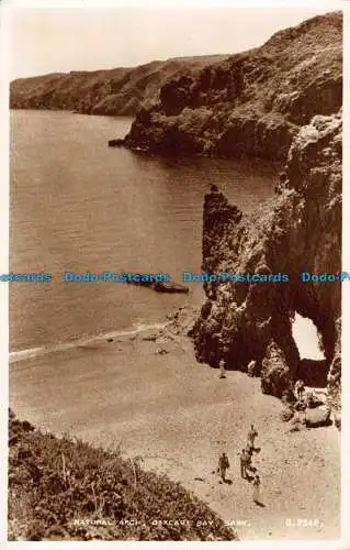 R040936 Natürlicher Bogen. Dixcart Bay. Sark. Valentinstag. RP. 1955