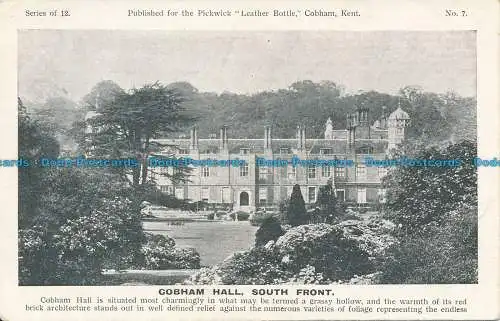 R040940 Cobham Hall. Südfront. Pickwick. Nr. 7