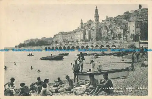 R040948 Menton la Vieille Ville Bains de Mer. Muniier. Nr. 273