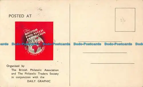 R041002 Alte Postkarte. Organisiert von der British Philatelic Association und der Ph