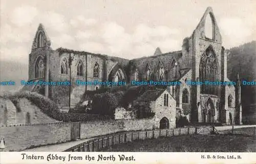 R041062 Tintern Abbey aus dem Nordwesten. Harvey Barton