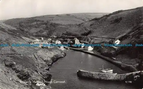 R041109 Hafen von Boscastle. Nord-Cornwall. Überlandansichten. RP