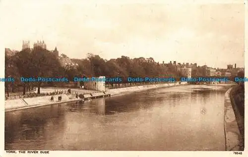 R041206 York. Der Fluss Ouse. Photochrom. Nr. 76548