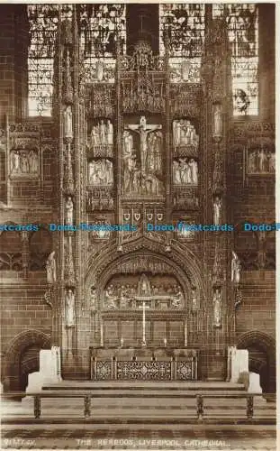 R041220 Die Reredos. Kathedrale von Liverpool. Valentinstag. RP