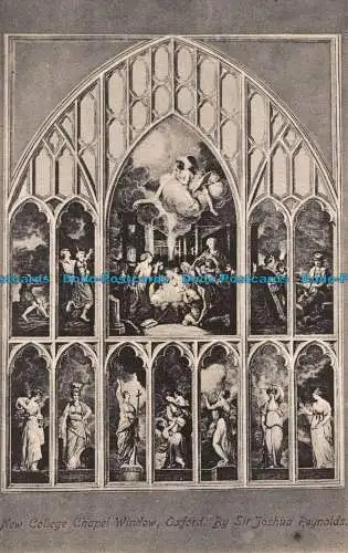 R040342 New College Chapel Fenster. Oxford. Von Sir Joshua Reynolds. Frith