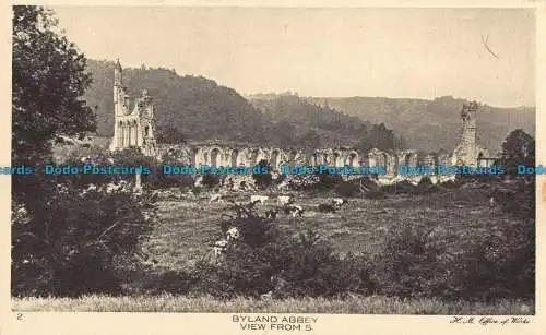 R041278 Byland Abbey. Blick vom S.H.M. Office of Works