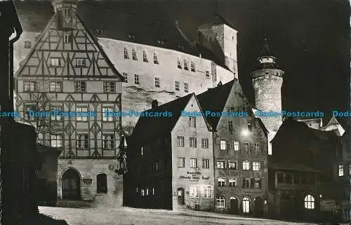 R041293 Nürnberg. Blick vom Dürer-Haus auf das Pilatus-Haus und die Zitadelle. St