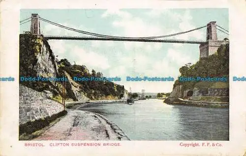 R041299 Bristol. Clifton Hängebrücke. F.F. und Co. 1905