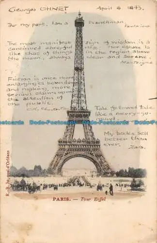 R075972 Paris. Eiffelturm. 1905