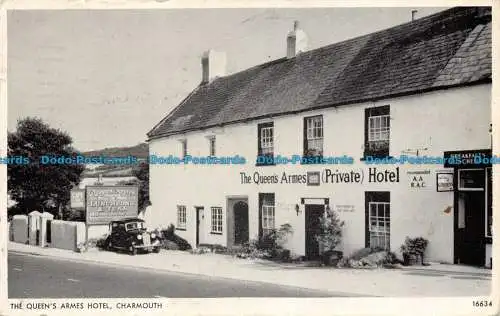 R077689 The Queens Armes Hotel. Charmouth. C. Harwood. 1958