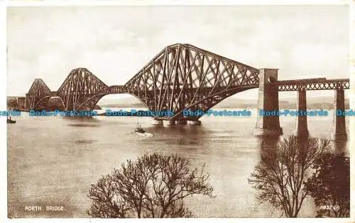 R076328 Forth Bridge. Foto braun. Valentine