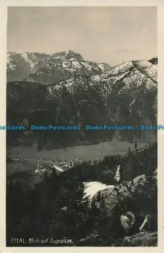 R082965 Ettal. Blick auf Zugspitze. Meyer. 1935