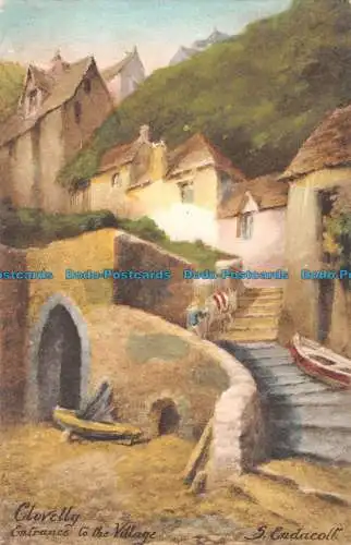 R086363 Clovelly. Eingang zum Dorf. S. Endacott. Friths Serie