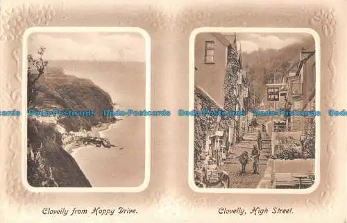 R086374 Clovelly von Hoppy Drive. Clovelly. High Street. J. Welch. Multi View