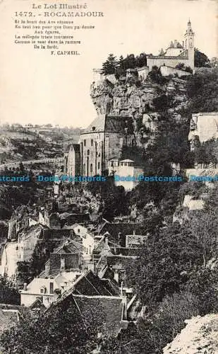 R085420 Das illustre Lot. Rocamadour. F. Capmeil. Nr. 1472. 1932