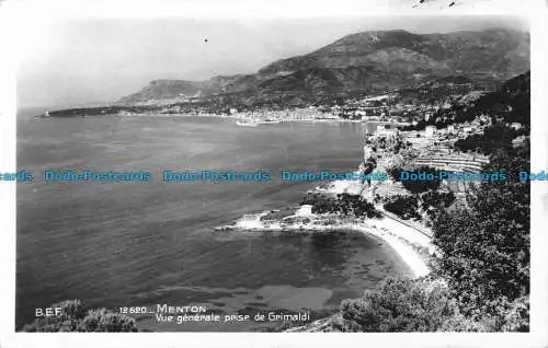 R085893 B.E.F. Menton. Übersicht aufgenommen von Grimaldi. C.A.P