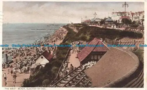 R085899 The West Beach. Clacton auf See. 1936