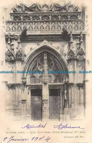 R085430 Le Grand Andely. Kirche Notre Dame Südportal 15. Jahrhundert. ND. 19