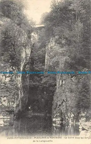 R085455 Malerischer Jura. Bretter in den Bergen. Die Heilige in der Schlucht der