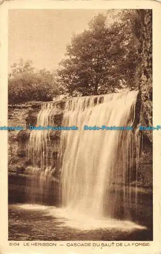 R085464 Der Igel. Wasserfall von Saut de la Forge. Braun. Nr. 5104