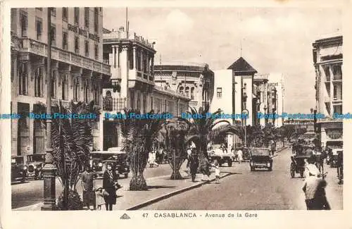 R086449 Casablanca. Avenue de la Gare. Photomechanik