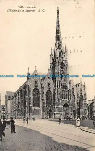 R085497 Lille. Die Kirche Saint Maurice. E.C. Nr. 129. 1926