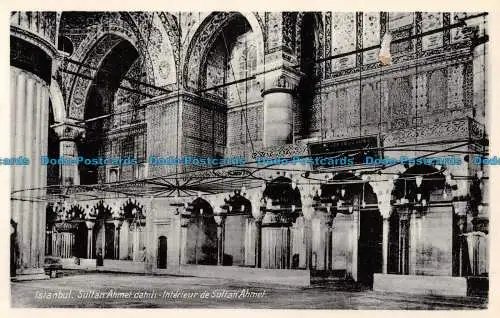 R085539 Istanbul. Sultan Ahmet Dahili. Innenraum von Sultan Ahmet. I.M.A