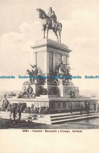 R087184 Rom. Gianicolo. Denkmal für Giuseppe Garibaldi