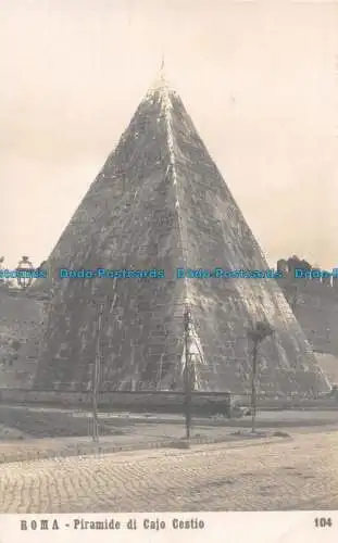 R087189 Rom. Cajo Cestio Pyramide. G.G. Vorsicht