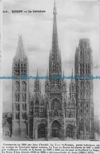 R086560 Rouen. Die Kathedrale. Imp. E. Le Deley