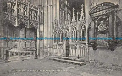 R086068 Querschiff des Martyriums. Kathedrale von Canterbury. A. Wildey