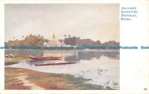 R087239 Irrawaddy Backwater. Mandalay. Burma. Sir Joseph Causton